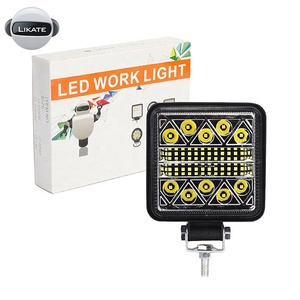 2020 nuevo coche techo solar LED 4 pulgadas 102W cuadrado <span class=keywords><strong>4X4</strong></span> 102W luz estroboscópica LED luz <span class=keywords><strong>de</strong></span> trabajo para SUV ATV Offroad - Product Image 1