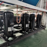 Refroidisseur à vis à haute efficacité avancé 80HP 100HP 120HP équipement de refroidissement patinoire réfrigération Portable