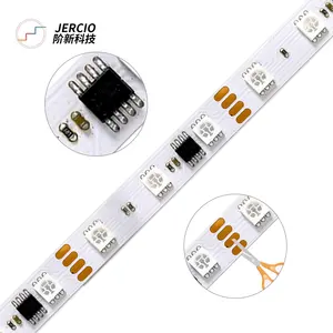 Jercio 5M WS2811/SM16703 Tira LED DC12V 5050 SMD RGB Rigide Tira LED Para Tv Tira LED Para Carros