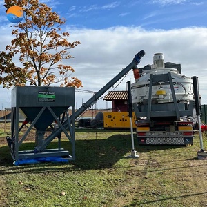 Volledig automatische, funderingsvrije, kleine mobiele betoncentrale 25m3/u in Frankrijk CE - Product Image 3