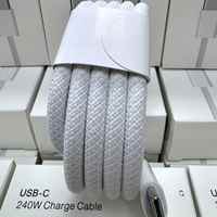 Câble de données USB 3.0 Type-C en cuivre pur PVC 240W, charge rapide, 2m, compatible tablette, ordinateur portable, voiture, téléphones mobiles, Emarker