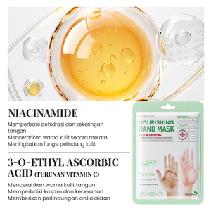 Masque éclaircissant et exfoliant pour les mains et les pieds KORMESIC certifié Bpom 40 ml, enrichi en vitamine E, hydratant, non collant, en feuille - Product Image 4