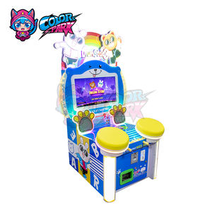 Máquina de Juegos Arcade de Pesca de Pelotas Colorida para <span class=keywords><strong>2</strong></span> Jugadores, Operada con Monedas, con una Cuchara Recogedora para Niños - Product Image 4