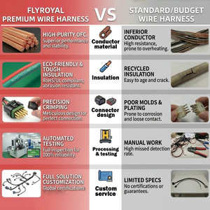 Kabel Rakitan Konektor Kustom 2-12 Pin 1.0 1.25 1.5 2.0 2.54mm Pitch, Berisolasi PVC, Berlapis Timah, Tembaga - Product Image 3