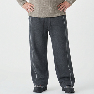 大码男士运动休闲裤棉质弹力透气阔腿抽绳松紧裤 6XL 7XL 8XL 9XL 10XL - Product Image 4