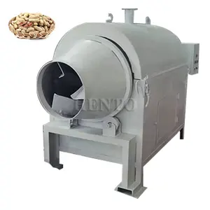Well Heated Drum Roaster / Roasting Machine For Nuts / Sunflower Seeds Roasting Machine