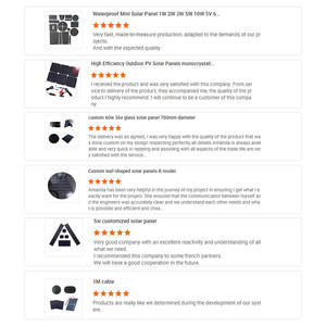 Mini panel solar personalizado <span class=keywords><strong>de</strong></span> bajo precio <span class=keywords><strong>de</strong></span> fábrica ETFE PET 3W 5W 6W 8W 10W PCB Panel solar Mono Cells o HPBC para luces exteriores - Product Image 6