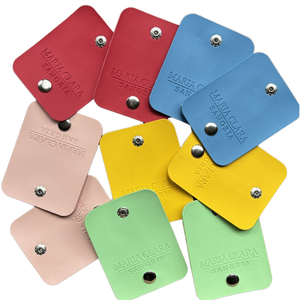 Câble de données USB vintage fait main avec séparateur de stockage, sangle de casque à clipser, enrouleur de câble en cuir de vachette, sûr, en métal argenté, écologique - Product Image 2