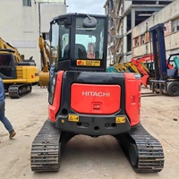 Mini-excavatrice Hitachi ZX55USR-5A d'occasion du Japon, conforme CE EPA, 5,5 tonnes, moteur et pompe 95 % neufs, garantie 12 mois pour usage domestique/verdier