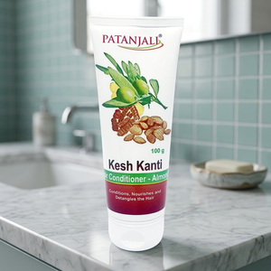 Acondicionador Capilar Patanjali Kesh Kanti de Almendras y Aceite de Oliva, 100 g – Para un Cabello Suave, Elástico y con Volumen - Product Image 1