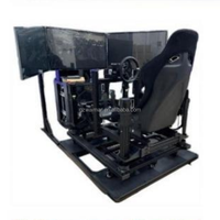 Cabina de Simulador de Carreras OEM/ODM de Metal con Asiento de Simulación F1 y Soporte para Volante, Plataforma de Sim Carreras Personalizable para Gamers