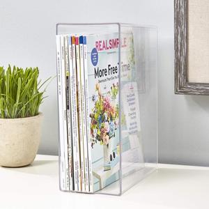 VONVIK Modern for Foldable Lightweight Acrylic <strong>Magazine</strong> <strong>Holder</strong> &amp; Organizer with Easy Assembly for Home Desk Display - Product Image 1