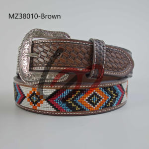 Erkek hakiki deri kemer yeni Trend saf el boncuklu batı kovboy Cowgirl tarzı bayanlar için etnik kabile kemer - Product Image 6