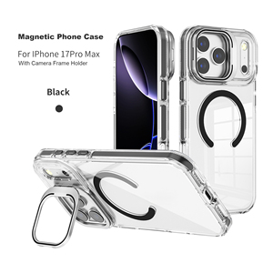 Funda Magnética Transparente a Prueba de Golpes Sumashi para <span class=keywords><strong>iPhone</strong></span> 17 Pro Max con Soporte de Anillo y Carga Inalámbrica - Product Image 2