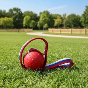 Juguete Interactivo para Perros, Pelota Masticable con Espuma Suave y Cuerda con Bandera, Color Personalizable, para Animales Pequeños - Product Image 1