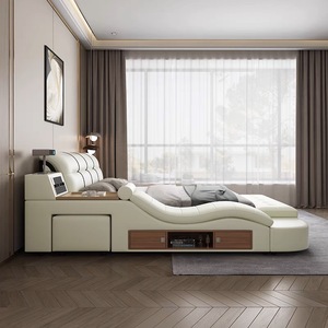Meubles de chambre à coucher modernes et luxueux, lit intelligent multifonctionnel automatique avec éclairage LED, lits TB66 #   Lits gigognes King Size TB66 # - Product Image 3