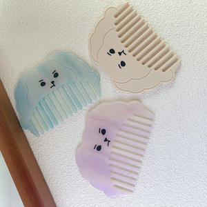 Peine de acetato Qianjin, peine sin pelo para perros bonitos, cepillo de pelo para mujeres y niñas, herramienta antiestática para peinar el cabello, diente ancho - Product Image 3