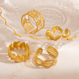 Spike Design <b>Titanium</b> Steel <b>Ring</b> Adjustable Unisex Fashion Jewelry Gift Geometric Shape Open Top Couple <b>Rings</b> Yiwu Origin - Product Image 3