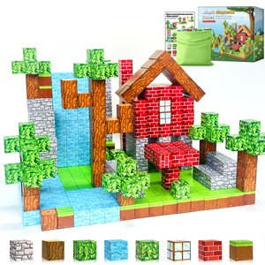 Blocs de construction magnétiques 3D <span class=keywords><strong>Montessori</strong></span> personnalisés pour les enfants de plus de 14 ans, briques de construction en plastique éducatives STEM, développent la créativité - Product Image 2