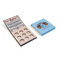 Palette de fards à paupières magnétique vide de luxe personnalisée, boîte d'emballage vide pour fards à paupières, boîte cosmétique rigide en carton avec étui