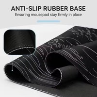 Tapis de souris gaming en caoutchouc naturel de haute qualité, étanche, anti-rayures, avec repose-poignet, motif dessin animé, épaisseur personnalisable – Vente chaude