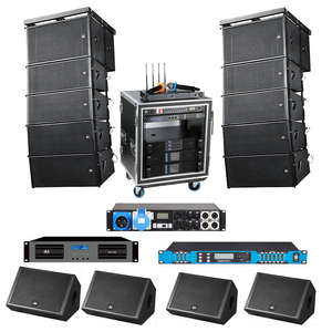 Hot Amplifier <strong>Speaker</strong> LA <strong>System</strong> <strong>Dual</strong> 10inch Line <strong>Array</strong> <strong>Speaker</strong> &amp; <strong>Dual</strong> 18inch Line <strong>Array</strong> Subwoofer for Church Wedding Stage - Product Image 1