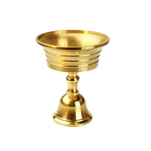 Candelabro Retro de oficina dorado, decoración del hogar, librería de cobre, portavelas, sala de estar, cafetería, fiesta de celebración hecha a mano - Product Image 4