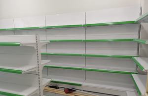 Prix d'usine YuanHong, étagères de supermarché en acier multicouche, revêtement en poudre époxy, double face, en forme de L, hauteur réglable - Product Image 4