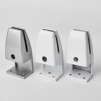 Modern L Shape Aluminum Alloy Office Desk Privacy Panel Screen Clamps Divider Partition Brackets Holders Durable Adjustable