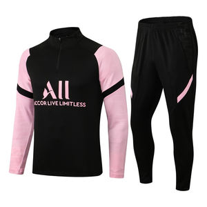Tuta da Calcio Paris Comoda Traspirante ad Asciugatura Rapida 100% Poliestere Abbigliamento Sportivo Uniforme da Allenamento per Uomo Nomi Squadra Personalizzabili - Product Image 5