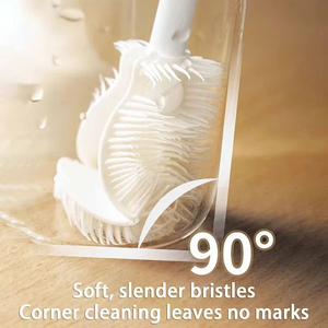 Brosse de nettoyage flexible à long manche (1 pièce) pour verre, bouteilles et tasses de cuisine – Outil polyvalent – Vente en gros - Product Image 5