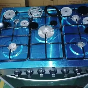 Thiết bị nhà bếp Bếp <span class=keywords><strong>gas</strong></span> <span class=keywords><strong>5</strong></span> đầu đốt <span class=keywords><strong>gas</strong></span> phạm vi thường vụ bếp với lò cho hộ gia đình - Product Image 3