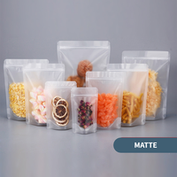 Sachets Doypack Transparents à Fermeture Zippée Auto-Scellante Direct Usine Personnalisables en Plastique de Qualité Alimentaire pour Emballage Alimentaire