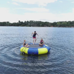 Plateforme de saut flottante gonflable pour piscine, livraison rapide, avec pompe et échelle, pour la <span class=keywords><strong>famille</strong></span> et les enfants - Product Image 5