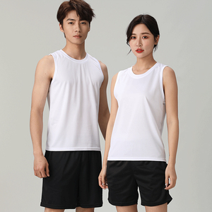 Sportswear Men Wholesale Active Wear Sports Gym Muscle <b>Polyester</b> Spandex Tank Top for Men - Product Image 2