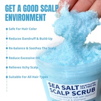 Shampoo exfoliant 2-en-1 au sel de mer OEM pour le cuir chevelu, anti-pelliculaire, contrôle du sébum, cheveux sains