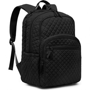 Custom Women's <b>Laptop</b> <b>Backpack</b> Multi-function Waterproof Quilted Casual Daypack Large Capacity 15.6 Inch <b>Laptop</b> Zipper Anti-odor - Product Image 1