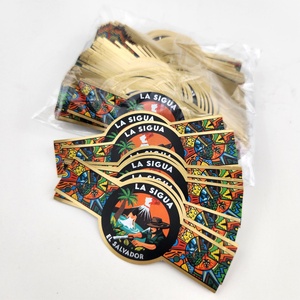 Etiqueta de Papel Personalizada para Anillo de Cigarro Pequeño, con Logotipo de Marca Privada en Relieve - Product Image 2