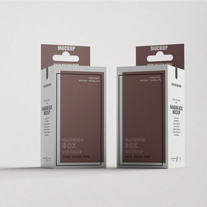 Tùy Chỉnh Treo Tab Phẳng Hộp Giấy Cho Tai Nghe Điện Thoại Phụ Kiện Lông Mi Bao Bì Matt Cán Cho Người Tiêu Dùng Điện Tử - Product Image 1