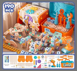 ชุดเครื่องมือเด็กแบบ<span class=keywords><strong>ใช้</strong></span>แบตเตอรี่ พร้อมสว่านและกล่องเก็บของ ชุดเครื่องมือ STEM สำหรับเด็กวัยหัดเดิน เด็กชายและเด็กหญิง ชุดของเล่นเครื่องมือ - Product Image 6