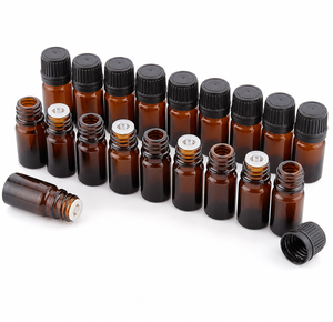 Buen Precio, Botella de Vidrio Ámbar para Aceites Esenciales de 5ml, 10ml, 15ml, 20ml, 30ml, 50ml, 100ml (1 oz), Botella Vacía con Gotero y Tapa Negra - Product Image 2