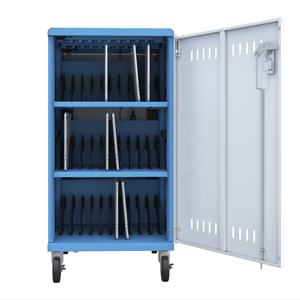 Fabricante <span class=keywords><strong>Precio</strong></span> al por mayor 30 ranuras AC PDU Laptop Gabinete de carga Chromebook Tablet Trollet Cart para equipos educativos - Product Image 1