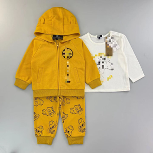 L'Ultima <span class=keywords><strong>Tuta</strong></span> Primaverile e Autunnale, Set Tre Pezzi a Maniche Lunghe, Abbigliamento Casual di Tendenza, Pantaloni Lunghi, Completo <span class=keywords><strong>per</strong></span> Ragazzi - Product Image 4