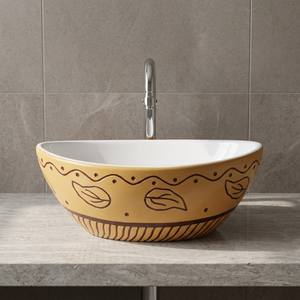 Lavabo carré en céramique à poser sur table, pour salle de bain, toilettes, lavabo de lavage des mains, pour usage domestique et hôtelier - Product Image 3