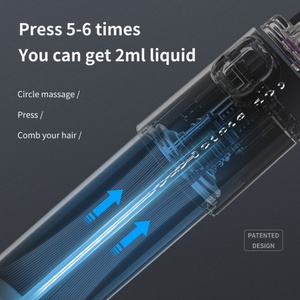 Brosse de massage du cuir chevelu 2-en-1 pour appliquer des huiles essentielles, des sérums et des traitements capillaires, favorisant la croissance des cheveux, 1 pièce - Product Image 3