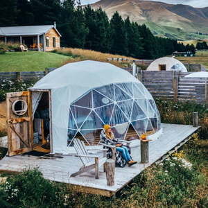 Portable Coody 3.6m Hexagon Aluminium Frame White Dome Garden Igloo <strong>Tent</strong> with Mini Balcony for Hotel Catering - Product Image 3