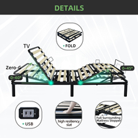 Ensembles de lits réglables rembourrés de luxe avec tête de lit certifiés CE UL pour les marques de matelas