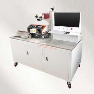 Taglio cavo filo automatico Peeling e codifica Laser UV apparecchiature ad alta precisione cablaggio taglio striscia e macchina per marcatura Laser - Product Image 1