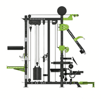 Smith Machine Cable Crossover Power Rack Todo en uno Uso doméstico Máquinas de selección de carga de PIN multifuncional Power Smith