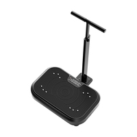 Plataforma Vibratoria con Asa Extraíble, 200W, 1-99 Velocidades, Máquina de Vibración Electromagnética Vertical, Acero ABS, Gimnasio en Casa